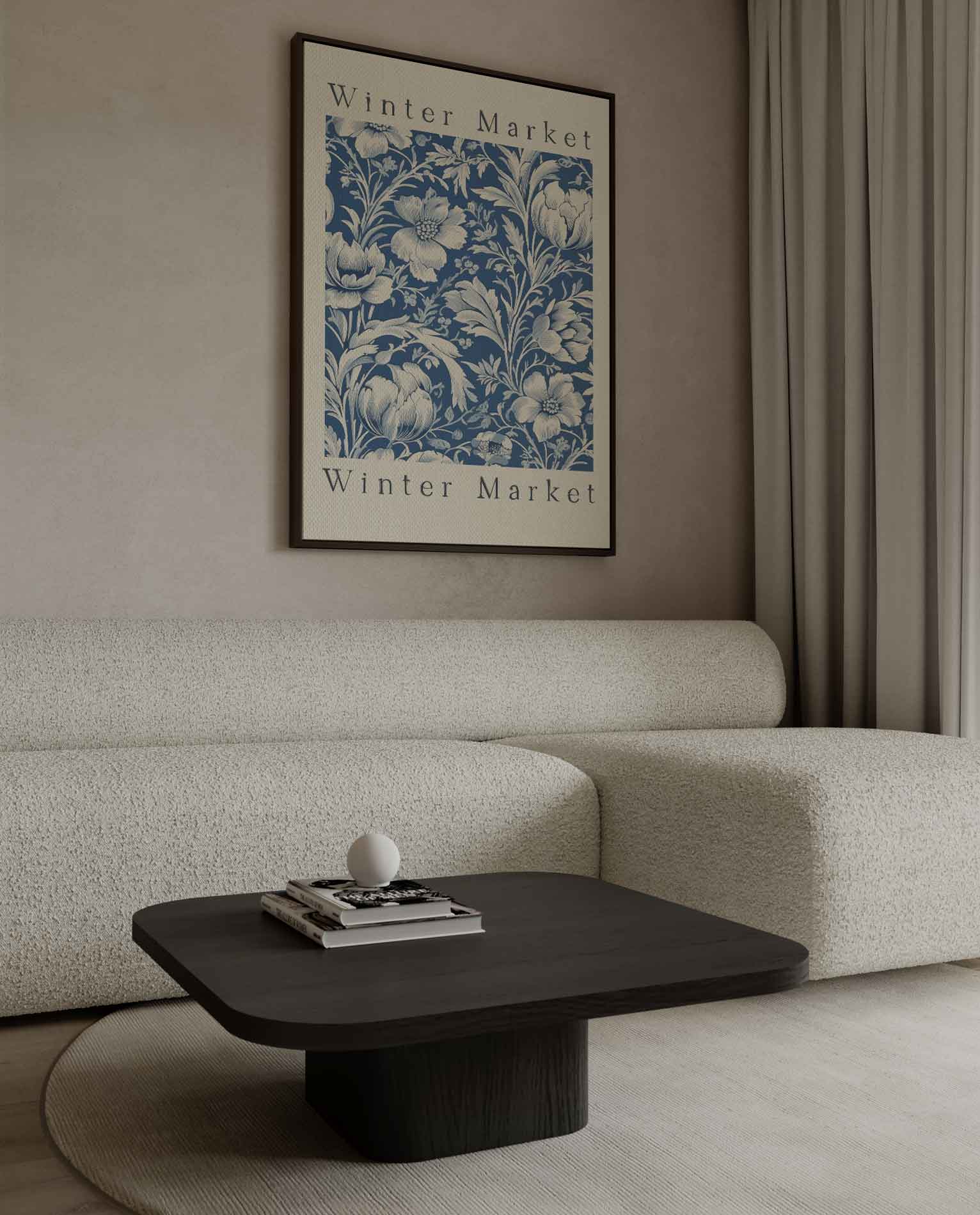 Winterse Bloemenpracht Kunstwerk-canvas-dibond-plexiglas-wanddecoratie-WallArtistic