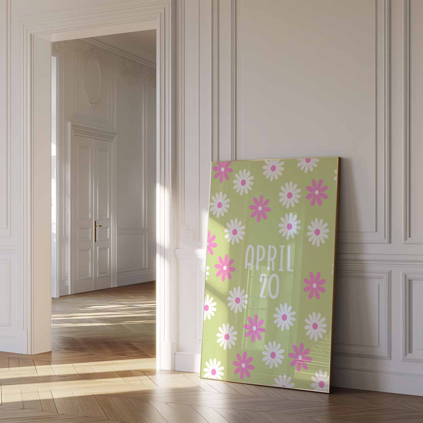 Vrolijke Bloemen Kalenderposter