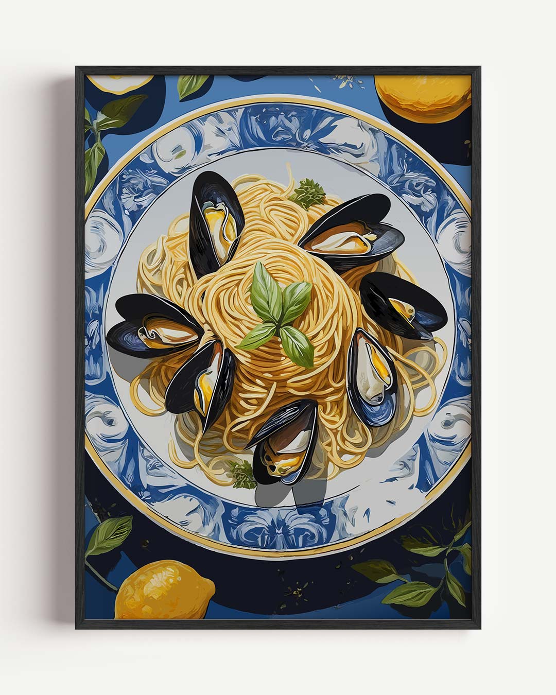 Mediterrane Spaghetti Sfeerposter