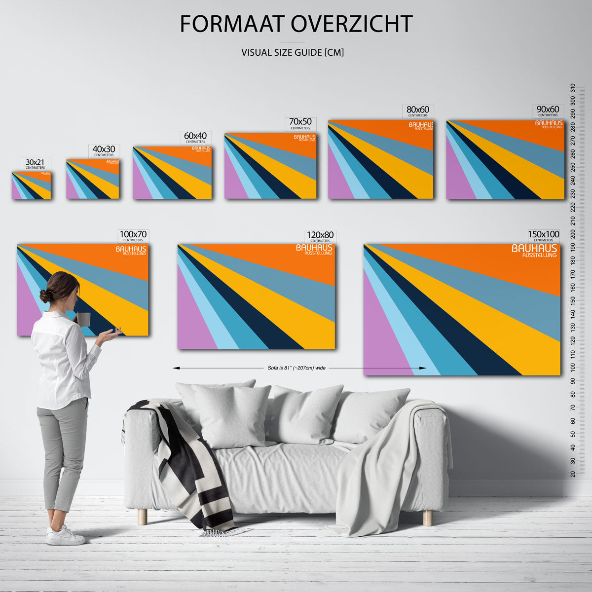 Kleurrijke stralen Poster