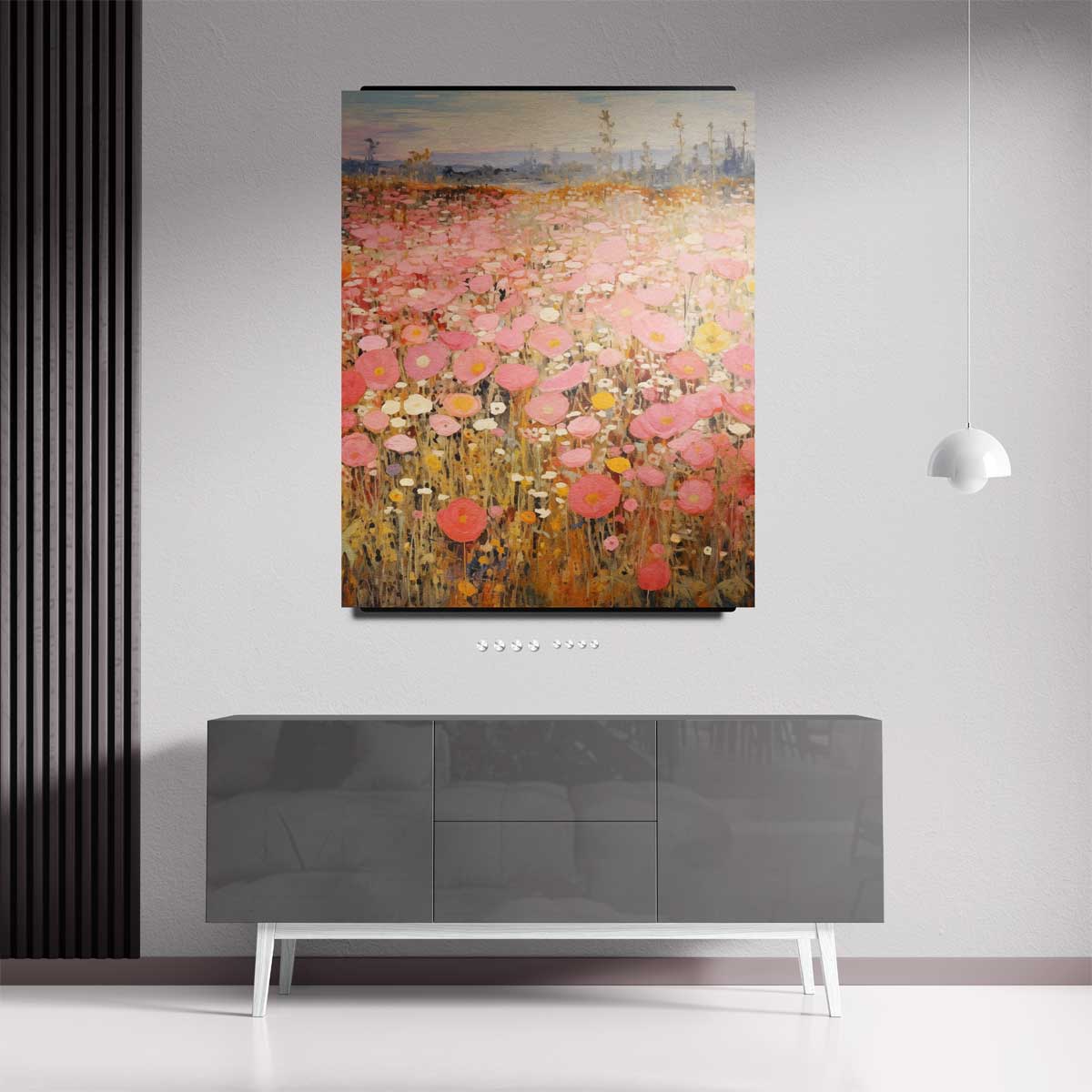 Zomerse Bloemenpracht Kunstwerk-canvas-dibond-plexiglas-wanddecoratie-WallArtistic