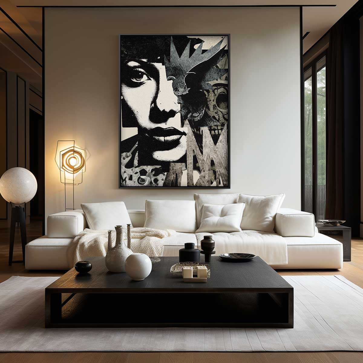 Mystieke Schatten Kunstwerk-canvas-dibond-plexiglas-wanddecoratie-WallArtistic