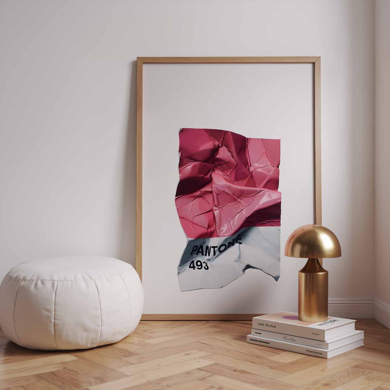 Moderne Abstracte Roze Poster