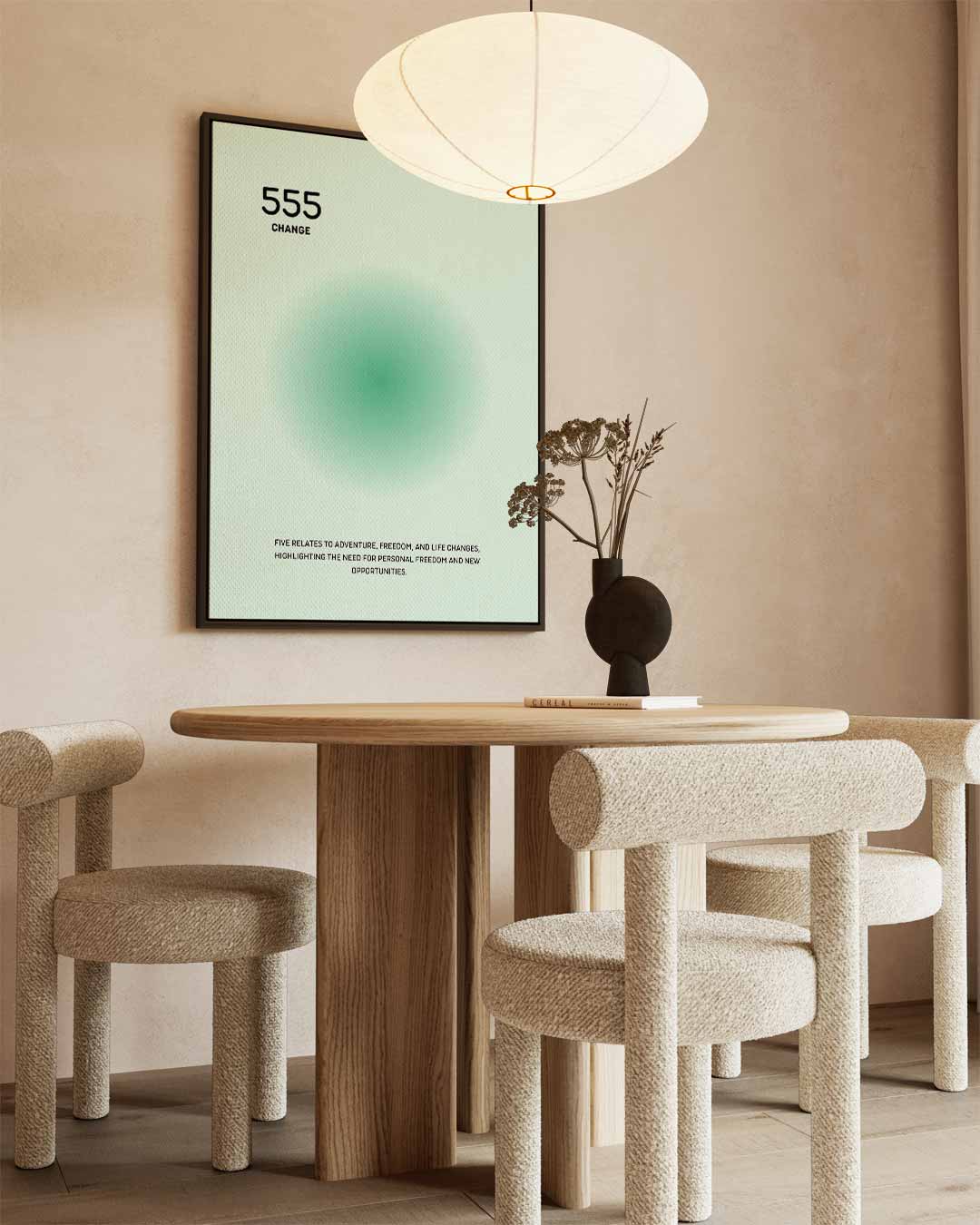 Engel Nummer 555 Print Kunstwerk-canvas-dibond-plexiglas-wanddecoratie-WallArtistic