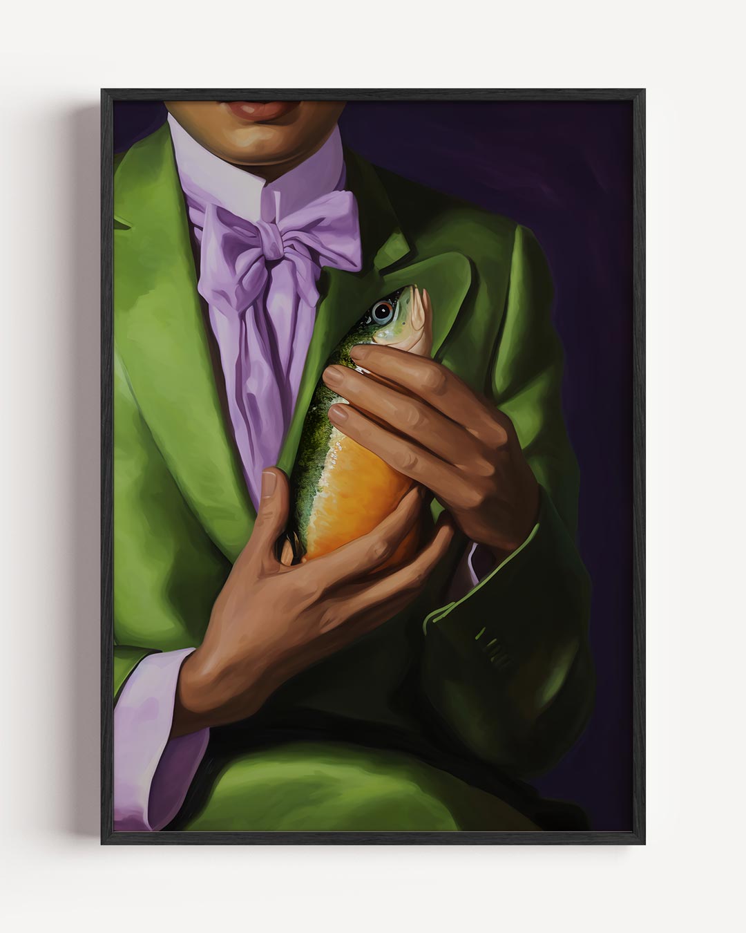 Stijlvolle Elegantie: Groene Creatieve Expressie Poster-WallArtistic