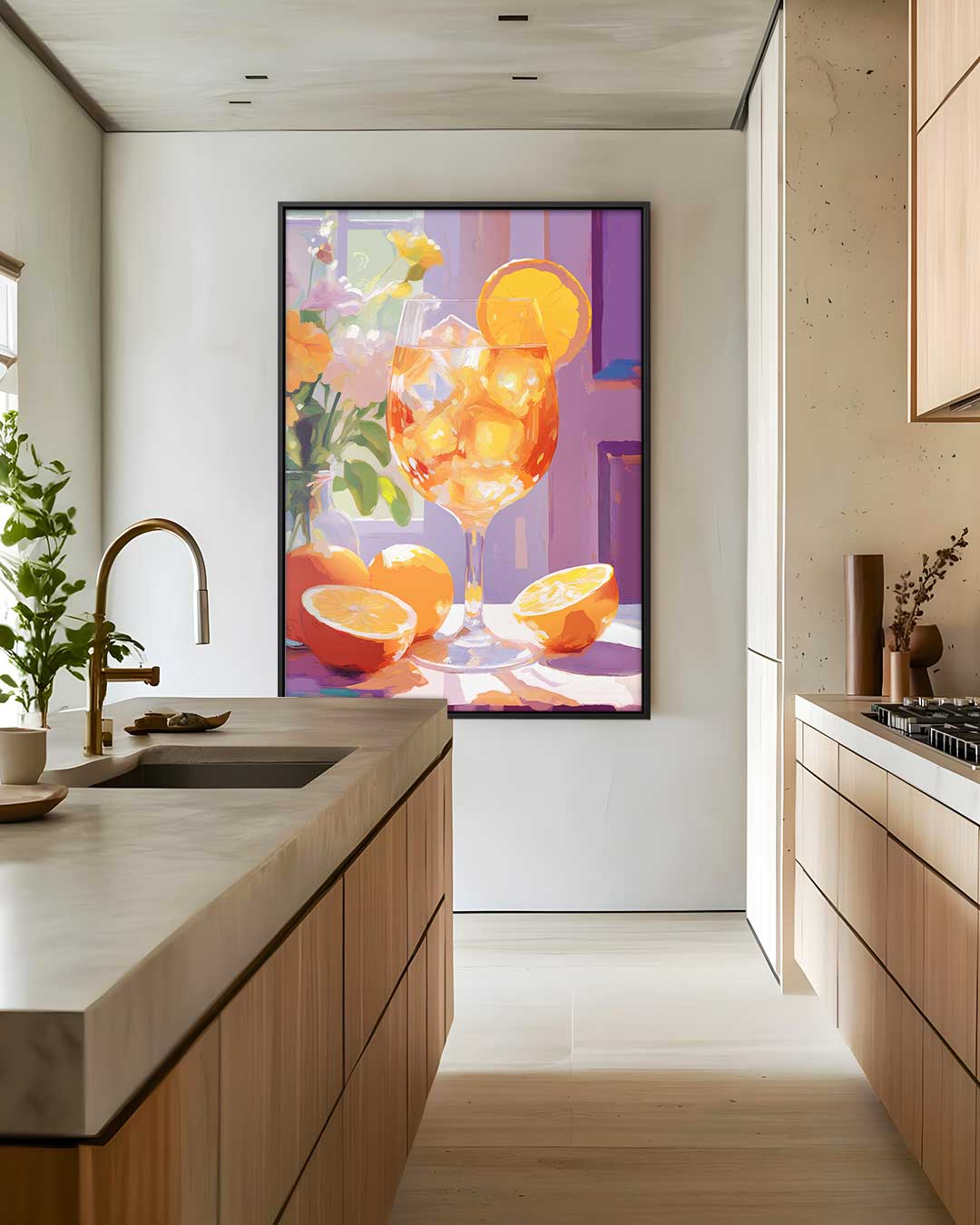 Zomerse Citrus Verfrissing Kunstwerk-canvas-dibond-plexiglas-wanddecoratie-WallArtistic