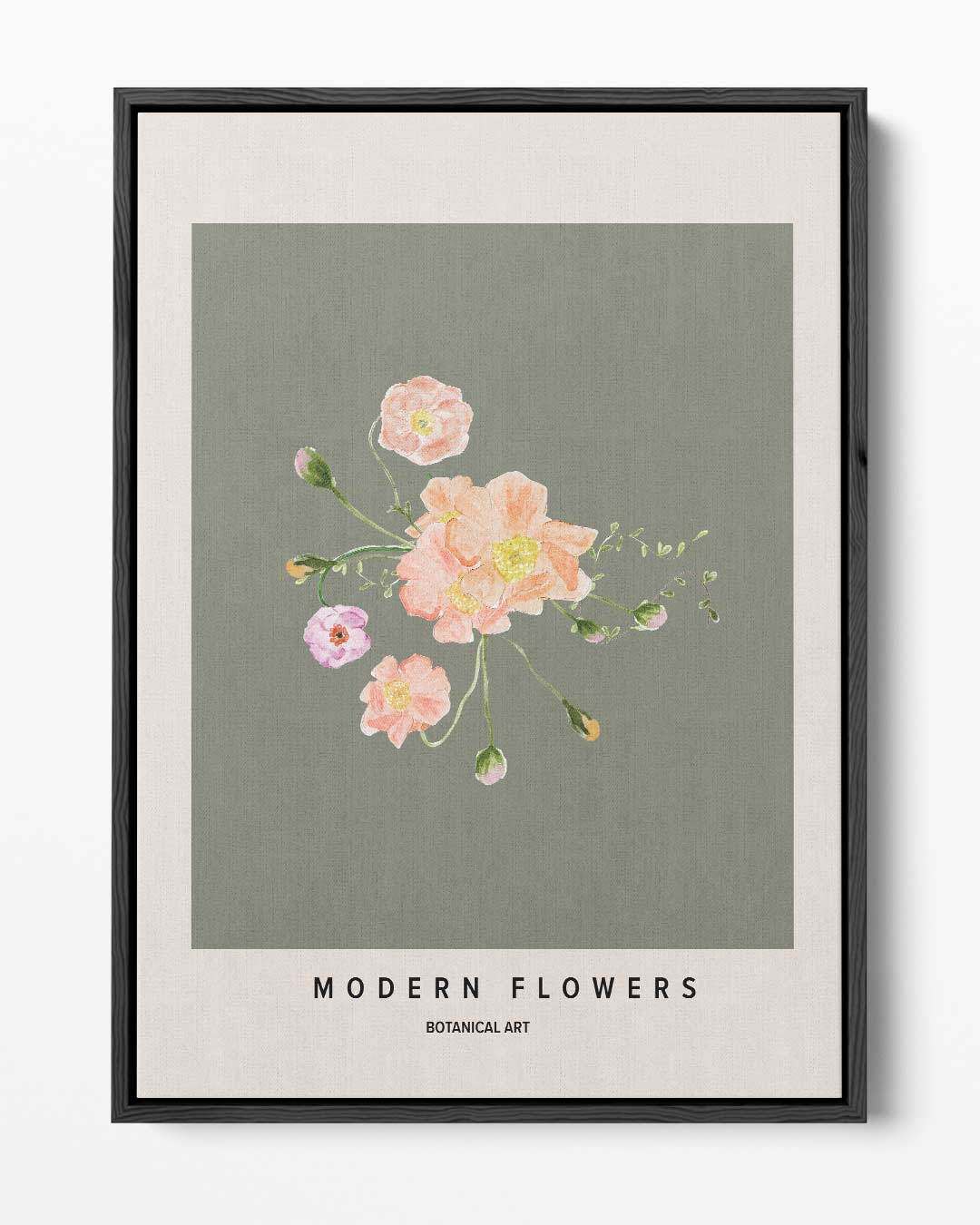 Bloemige Moderniteit Kunstwerk-canvas-dibond-plexiglas-wanddecoratie-WallArtistic