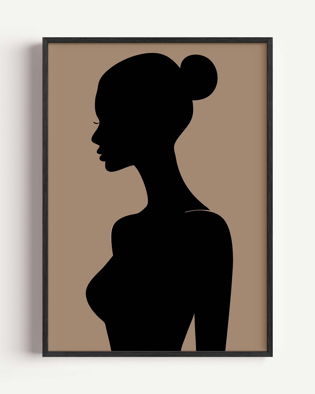 Elegante Vrouwelijke Silhouet Poster