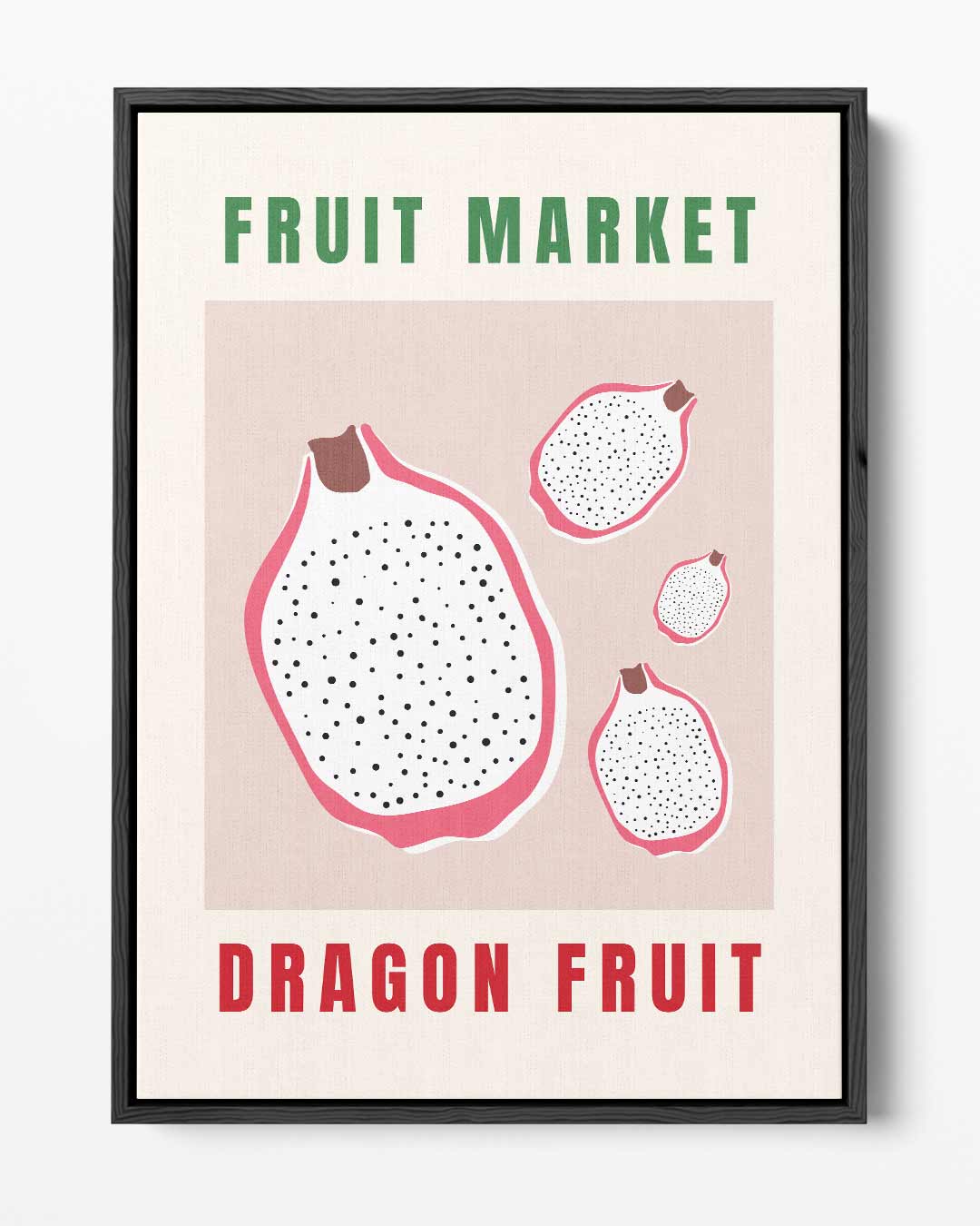 Dragon Fruit Poster Kunstwerk-canvas-dibond-plexiglas-wanddecoratie-WallArtistic