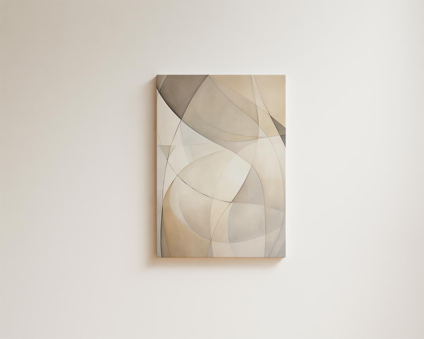 Zachte Abstracte Lijnen Kunstwerk-canvas-dibond-plexiglas-wanddecoratie-WallArtistic