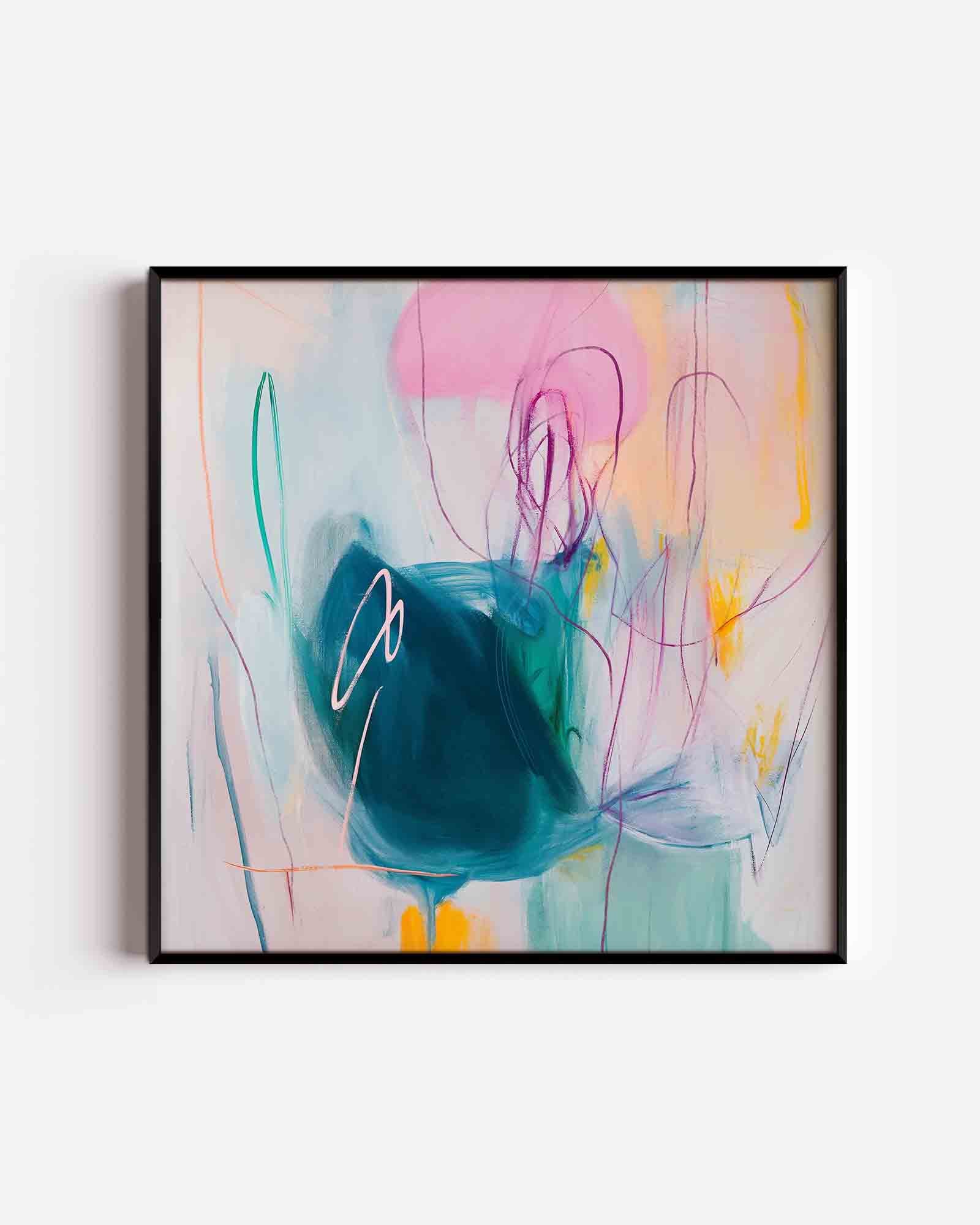 Abstracte vormen en kleuren Poster
