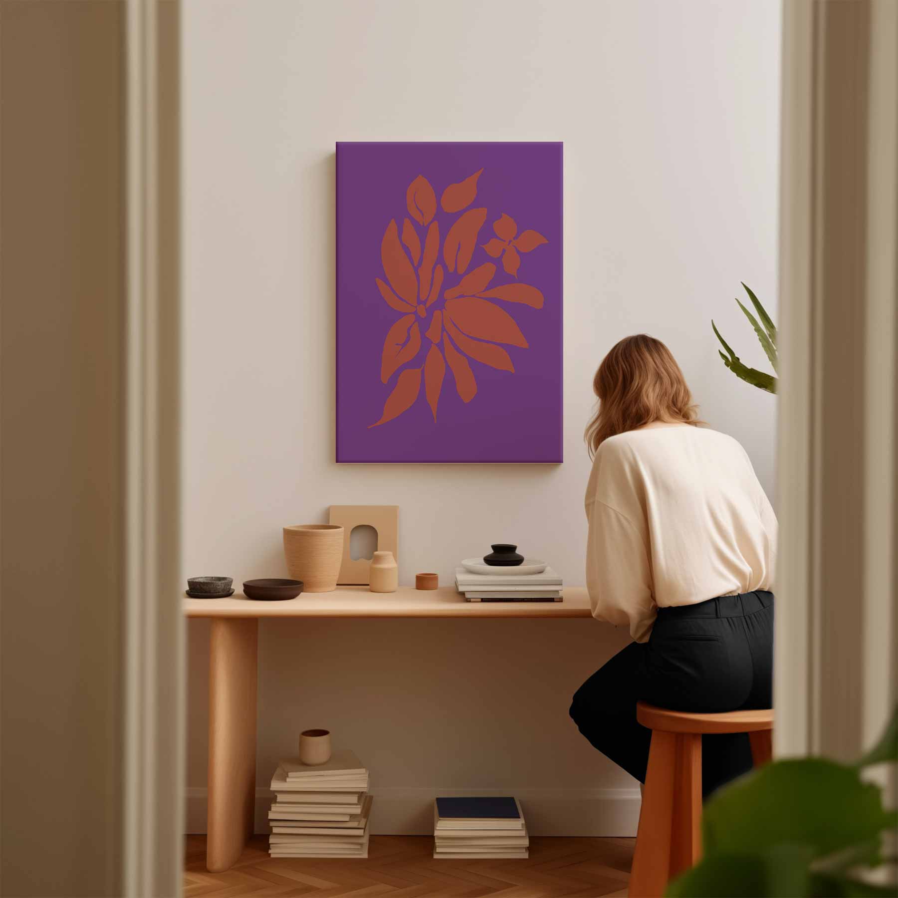 Kleurrijke Bloemblaadjes Kunstwerk-canvas-dibond-plexiglas-wanddecoratie-WallArtistic