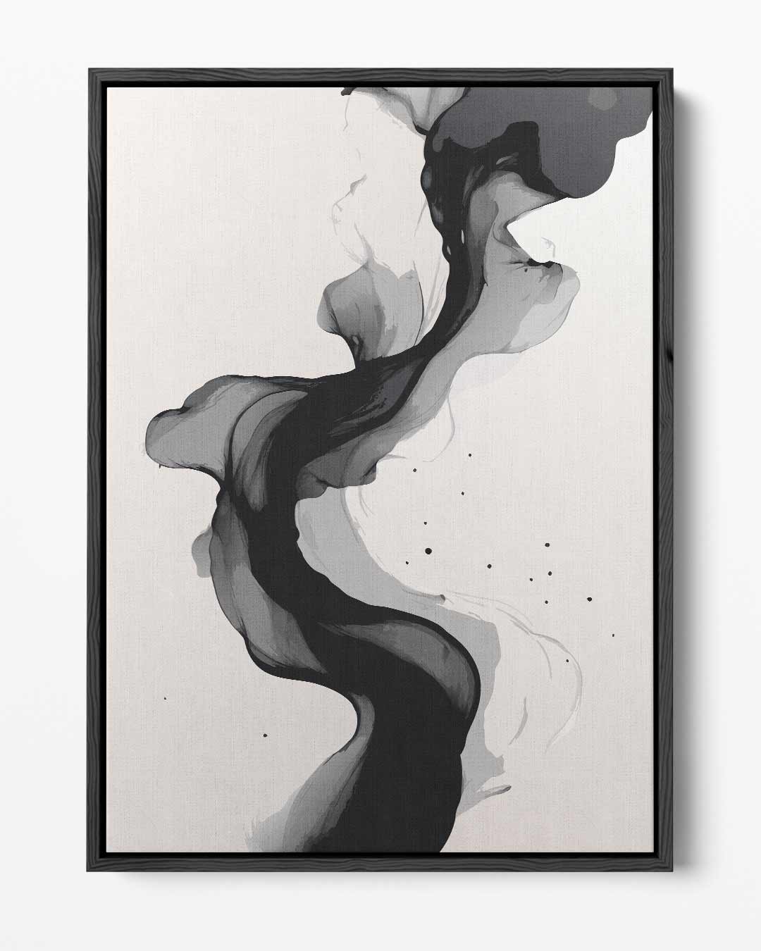 Vloeiende Donkere Golf Kunstwerk-canvas-dibond-plexiglas-wanddecoratie-WallArtistic