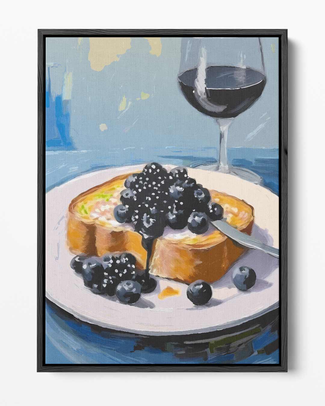 Ontbijtgenot met Bessen Kunstwerk-canvas-dibond-plexiglas-wanddecoratie-WallArtistic