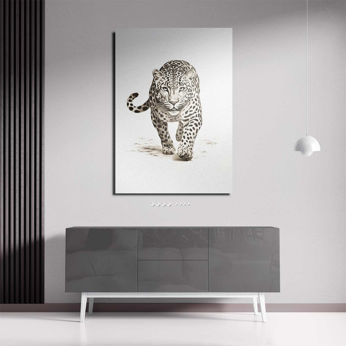 Schitterende Jachtluipaard Kunst Kunstwerk-canvas-dibond-plexiglas-wanddecoratie-WallArtistic