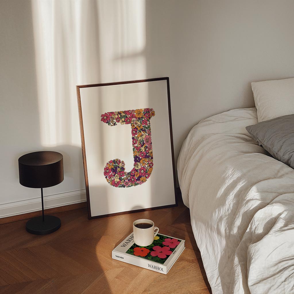 Bloemenschrift J Poster