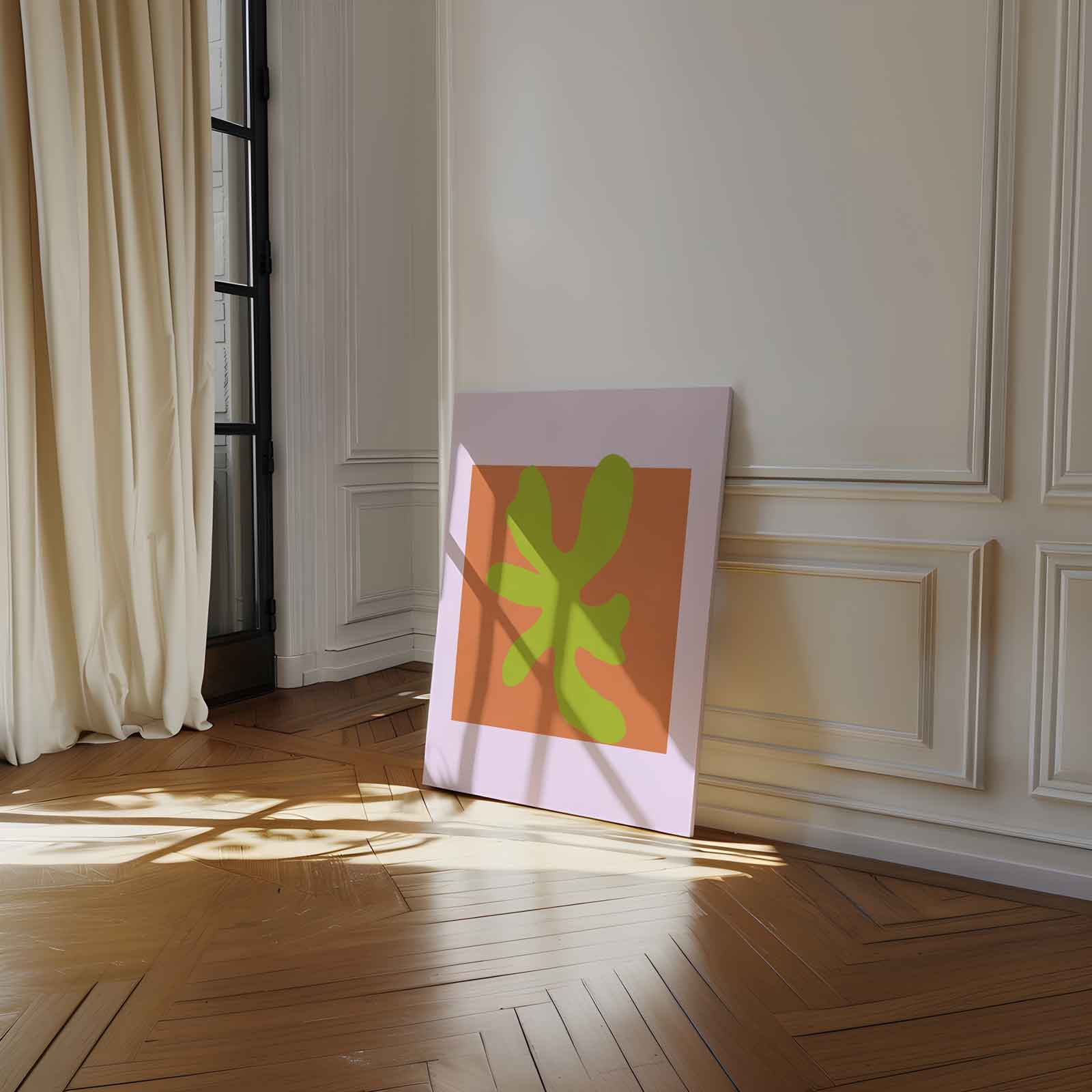 Vrolijke Abstractie Kunstwerk-canvas-dibond-plexiglas-wanddecoratie-WallArtistic