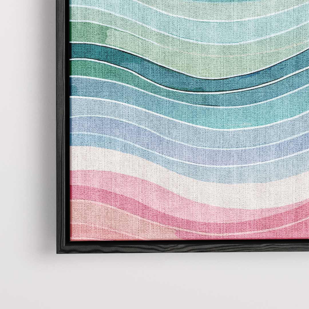 Golvende Kleurenpracht Kunstwerk-canvas-dibond-plexiglas-wanddecoratie-WallArtistic