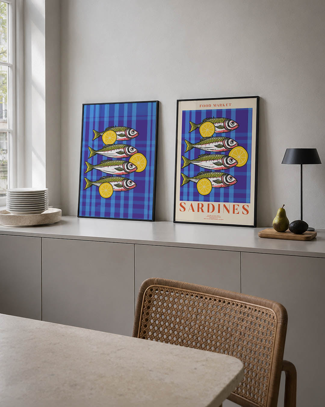 Vis en citroen Posterset