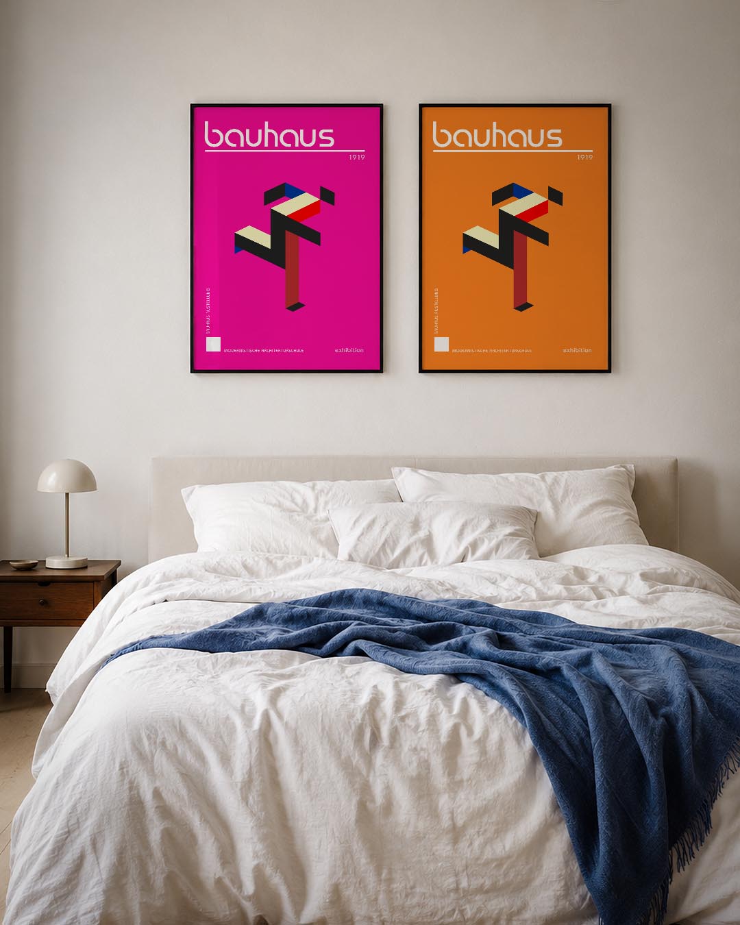 Kleurrijke vormstructuur Posterset