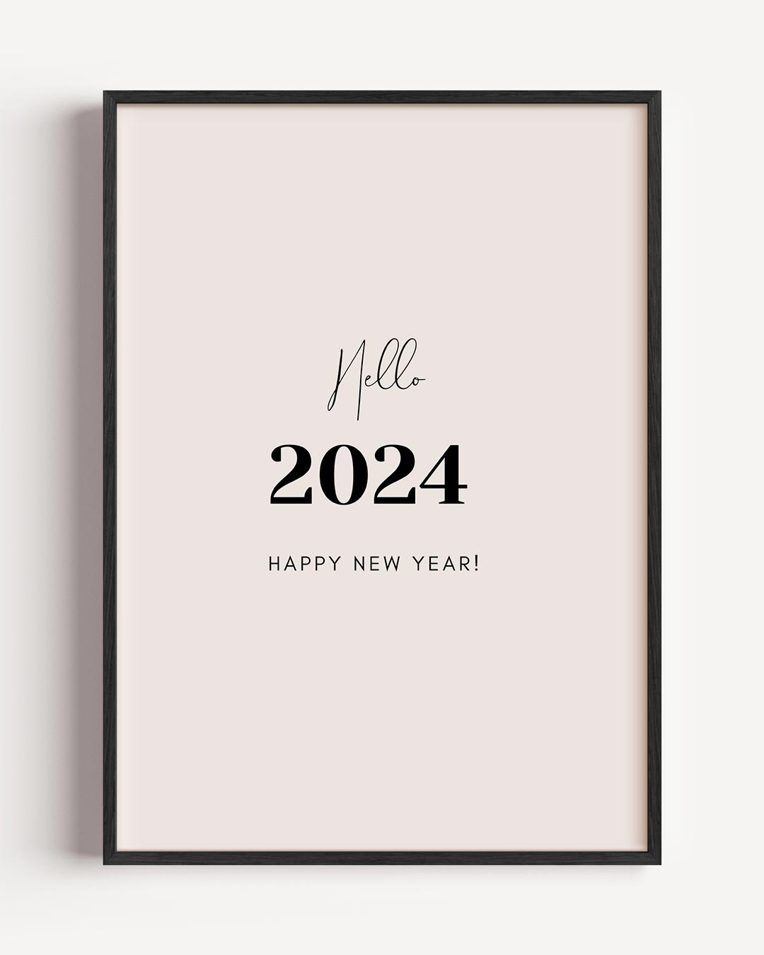 Stijlvolle Nieuwjaarsposter 2024 Poster-WallArtistic
