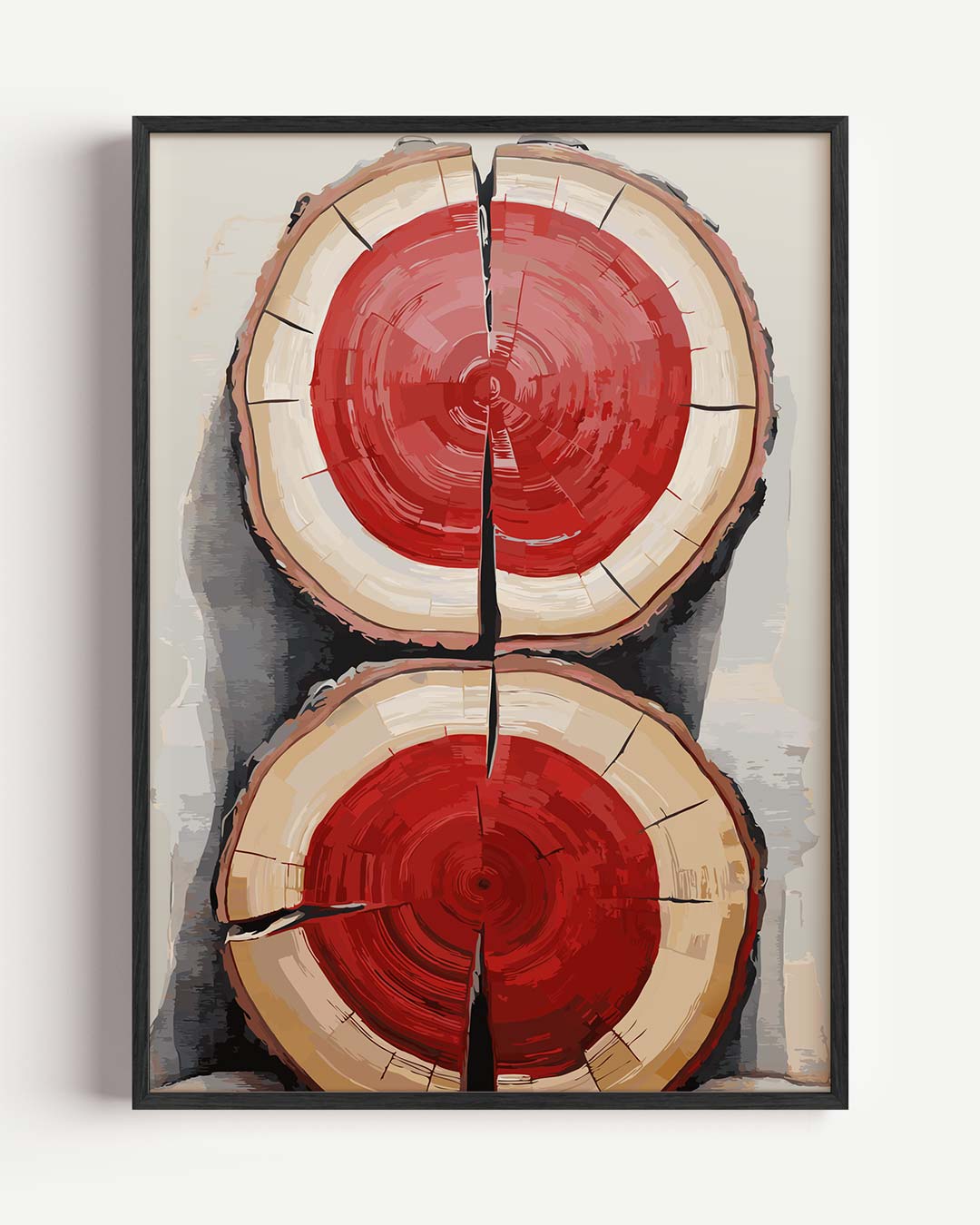 Moderne Houtstructuur Poster