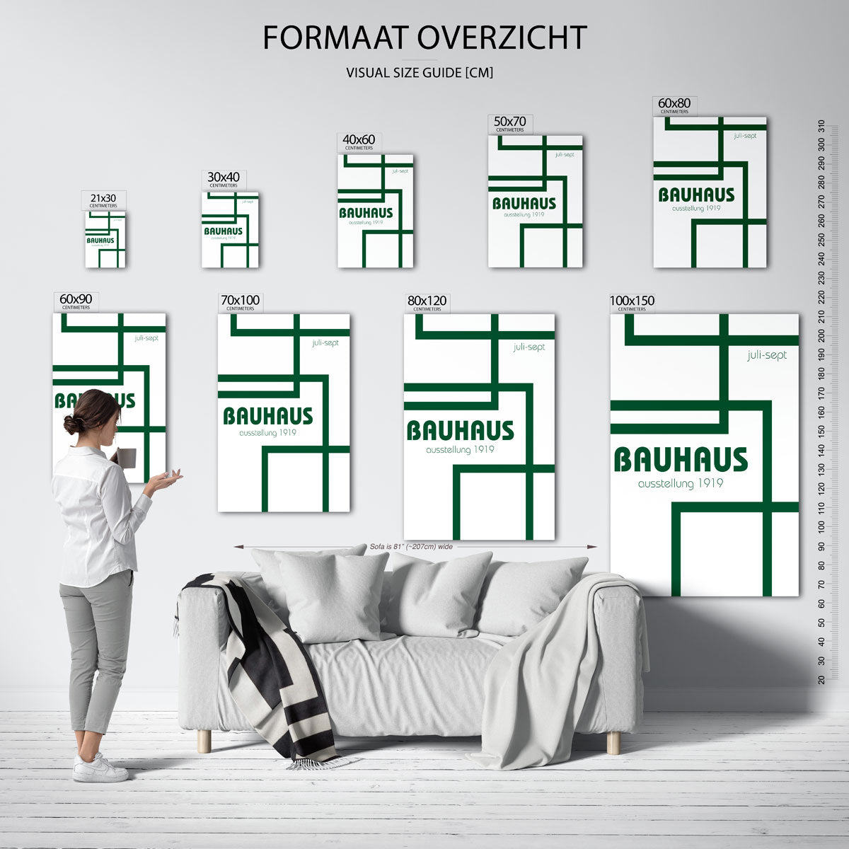 Lijnen en vlakken Poster