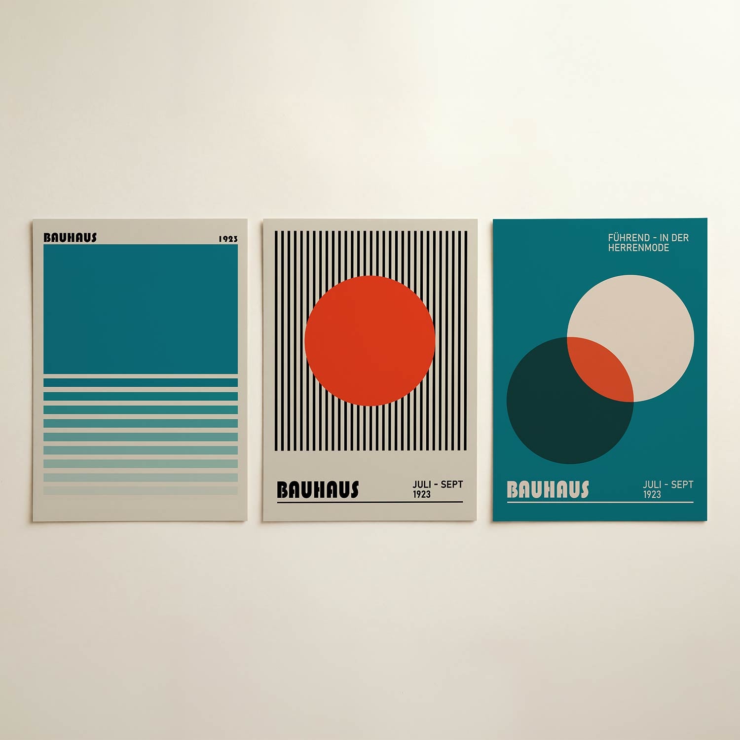 Kleurvlakken en lijnen Posterset