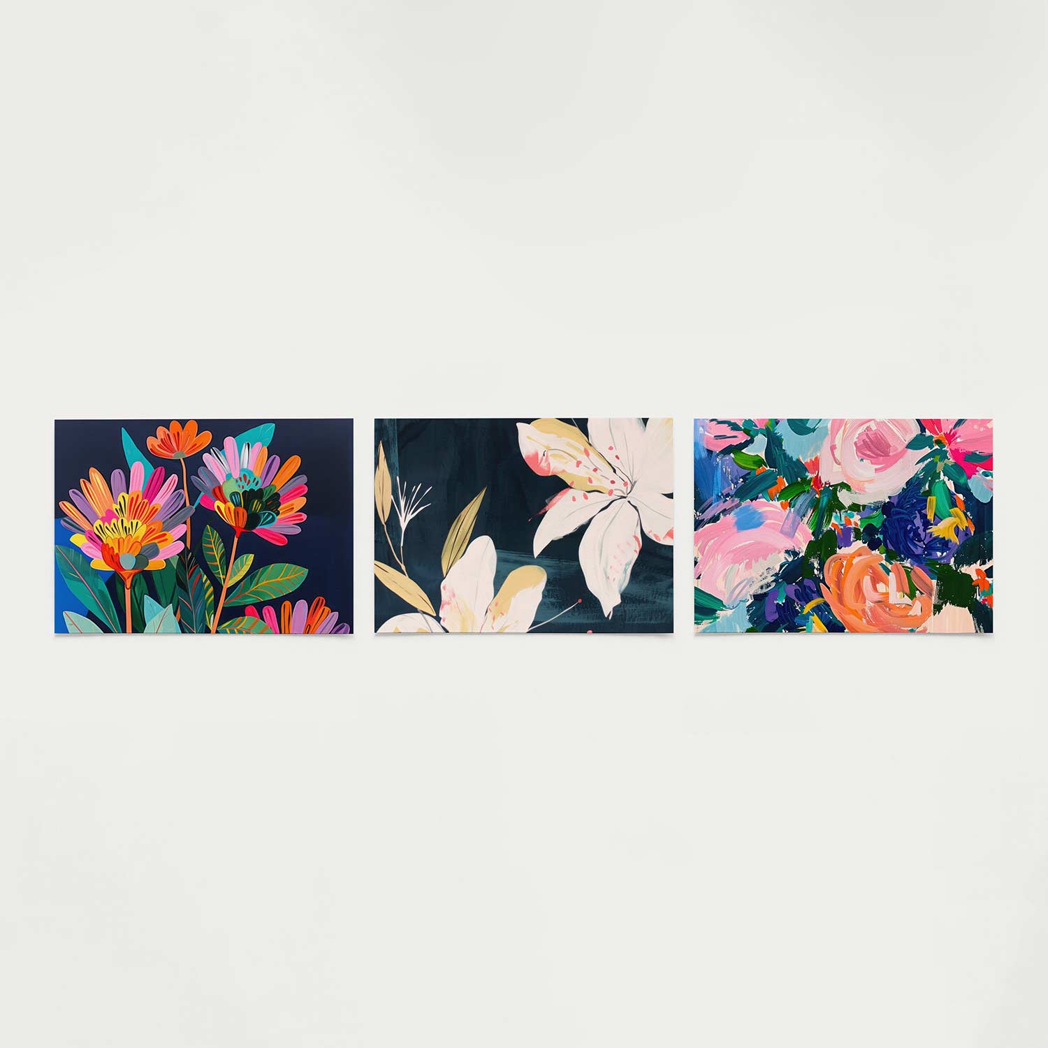 Bloemrijke kleurexplosie Posterset