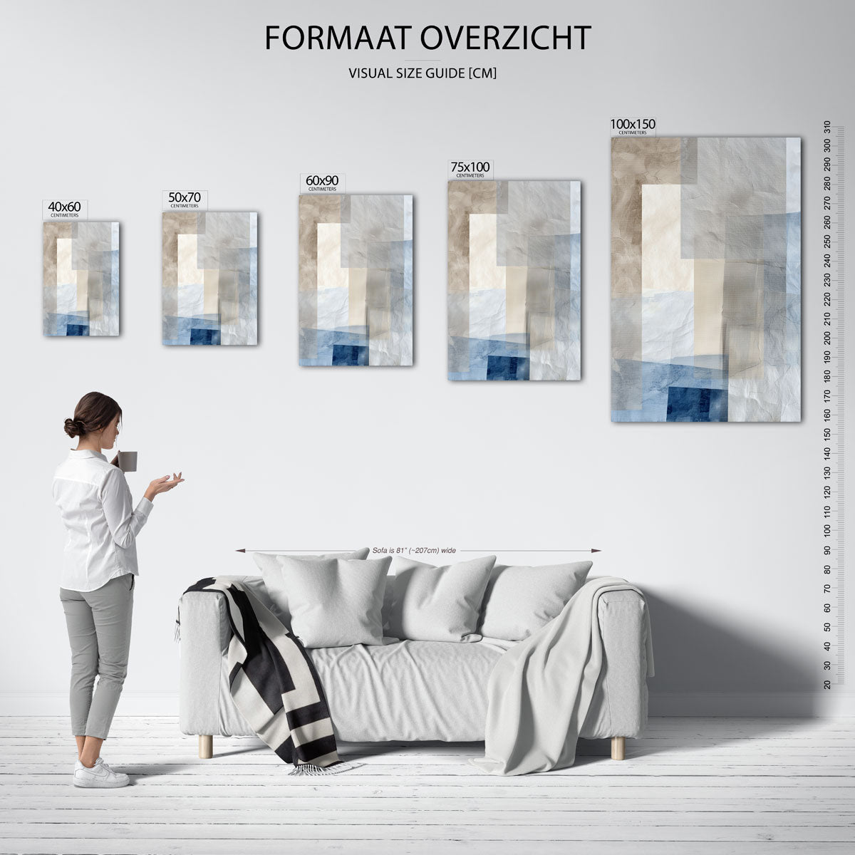 Gelaagde texturen Kunstwerk