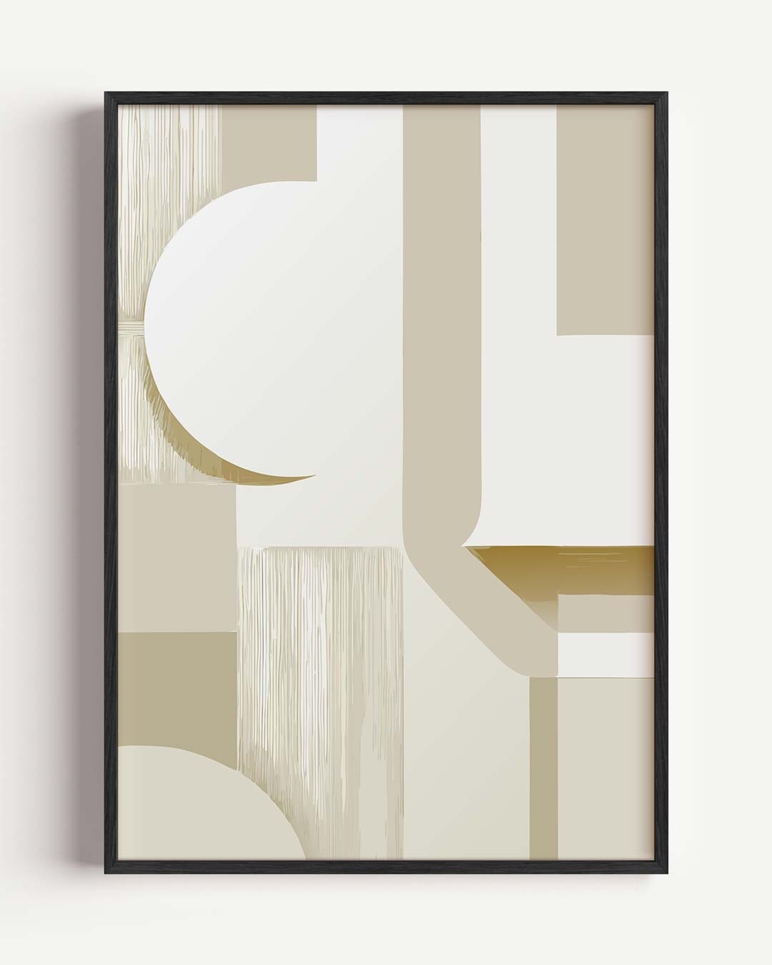 Minimalistische Beige Kunstposter