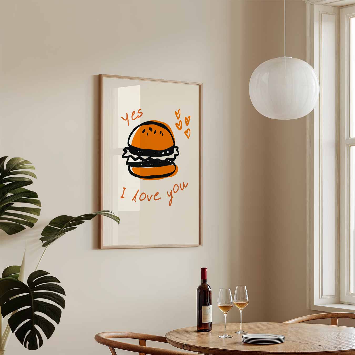 Liefdevolle Burger Poster