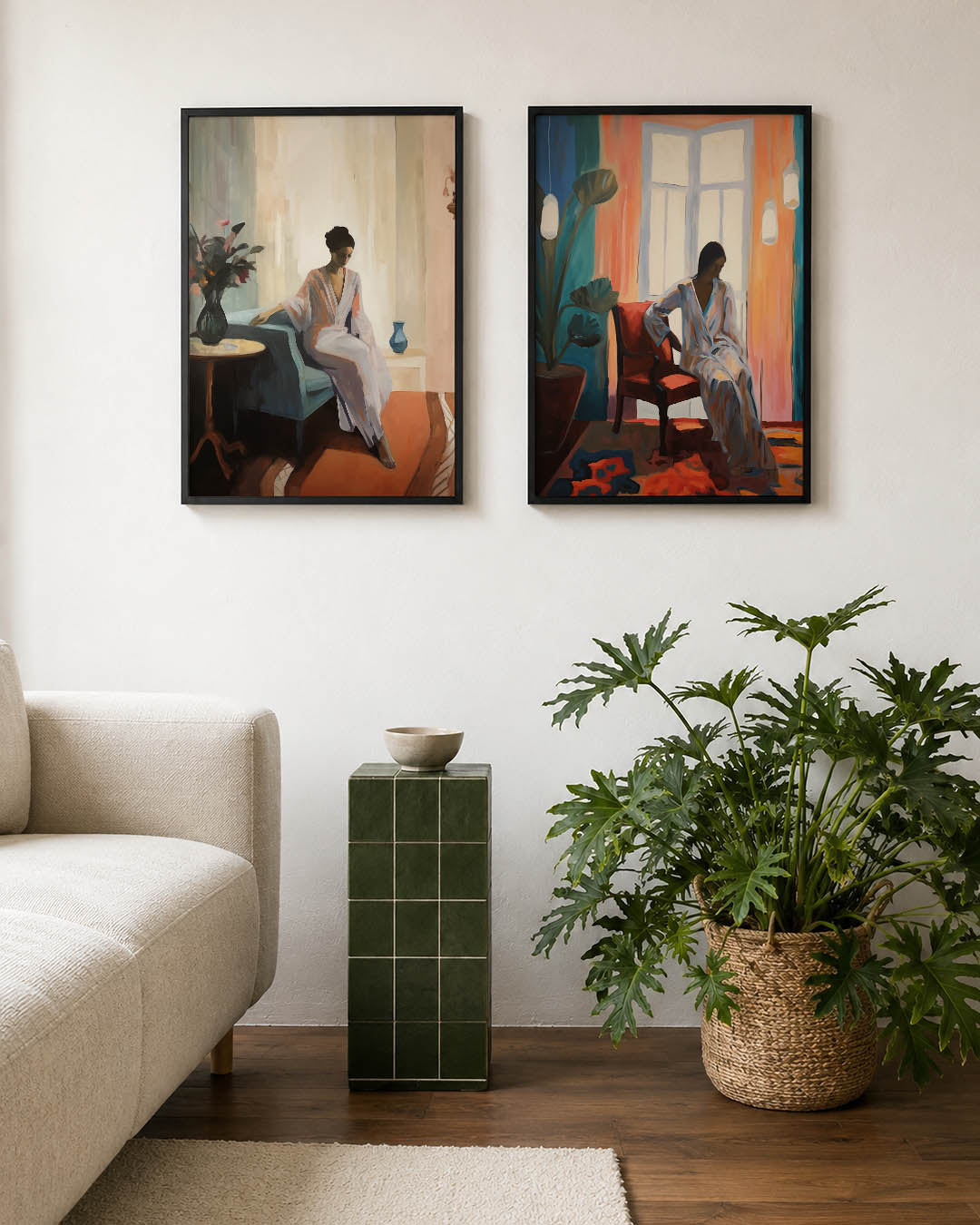 Zachte interieurharmonie Posterset