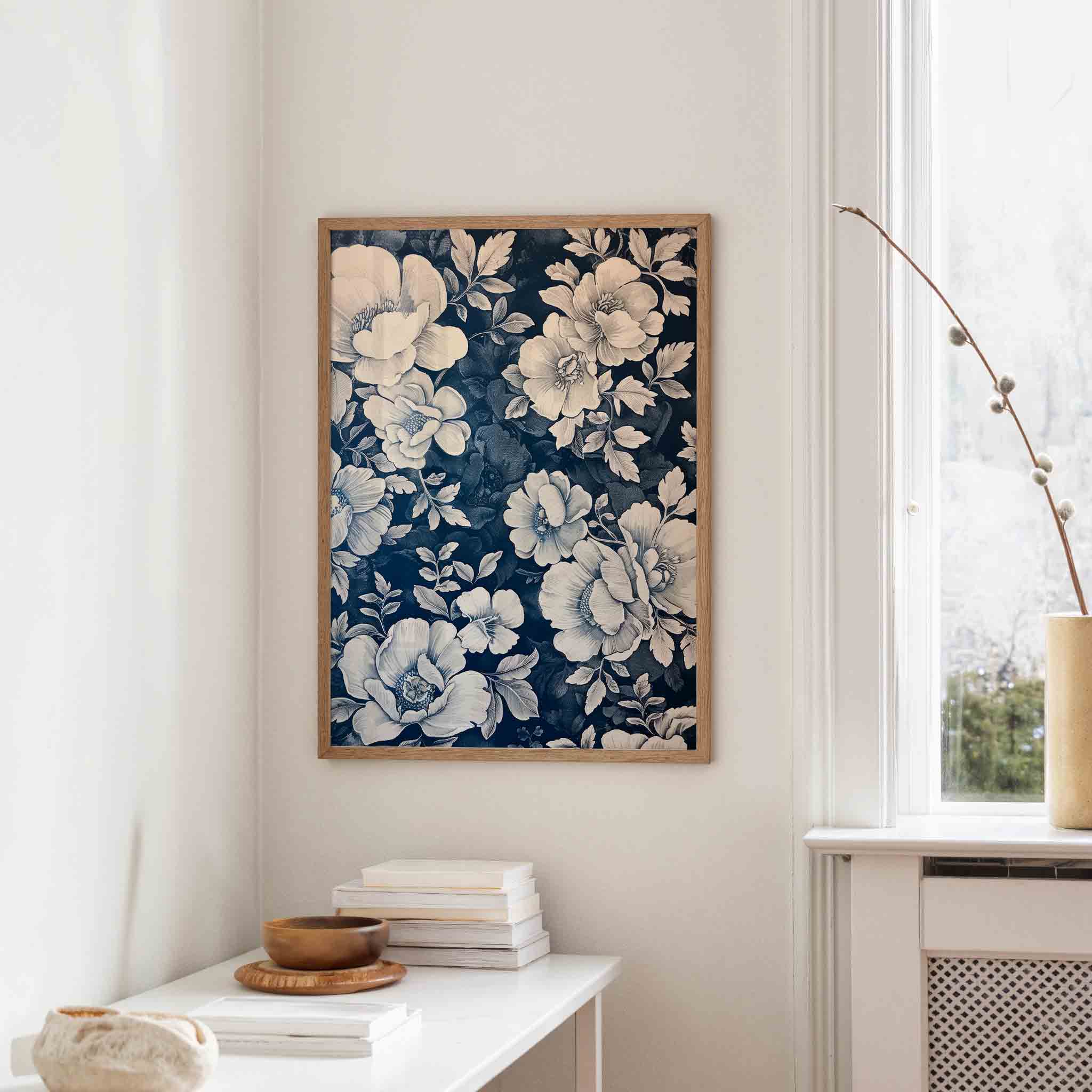 Bloemen en bladeren Poster