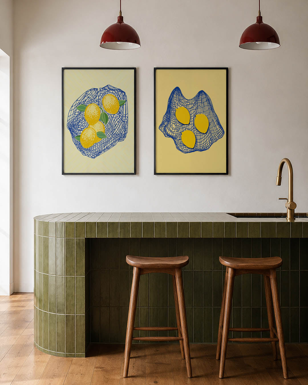 Citroenen in net Posterset