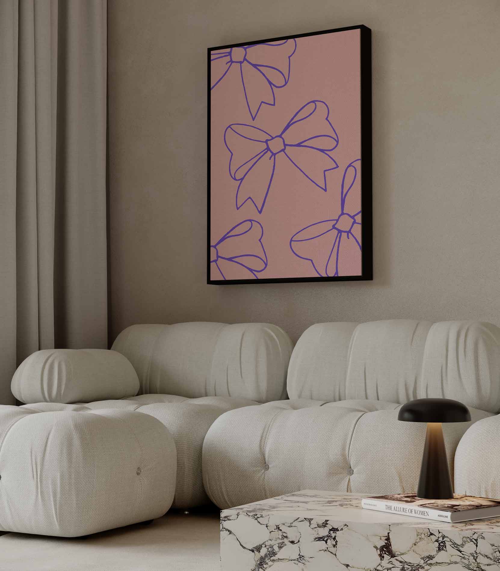 Speelse Strikjes Kunstwerk-canvas-dibond-plexiglas-wanddecoratie-WallArtistic