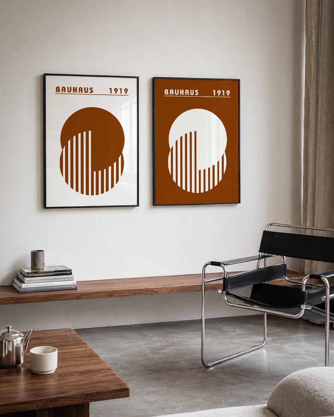 Cirkel en strepen Posterset