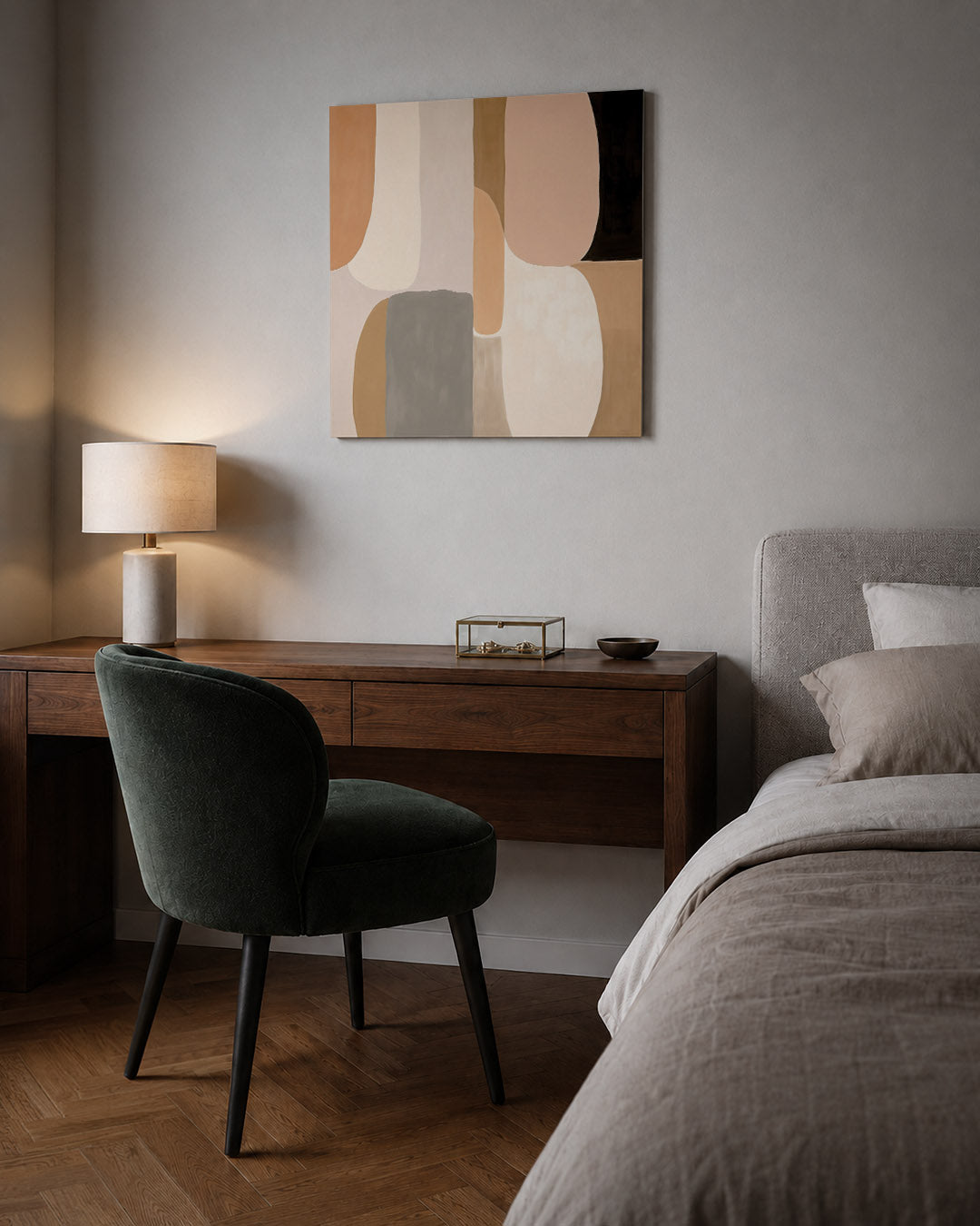 Organische vormen compositie Kunstwerk