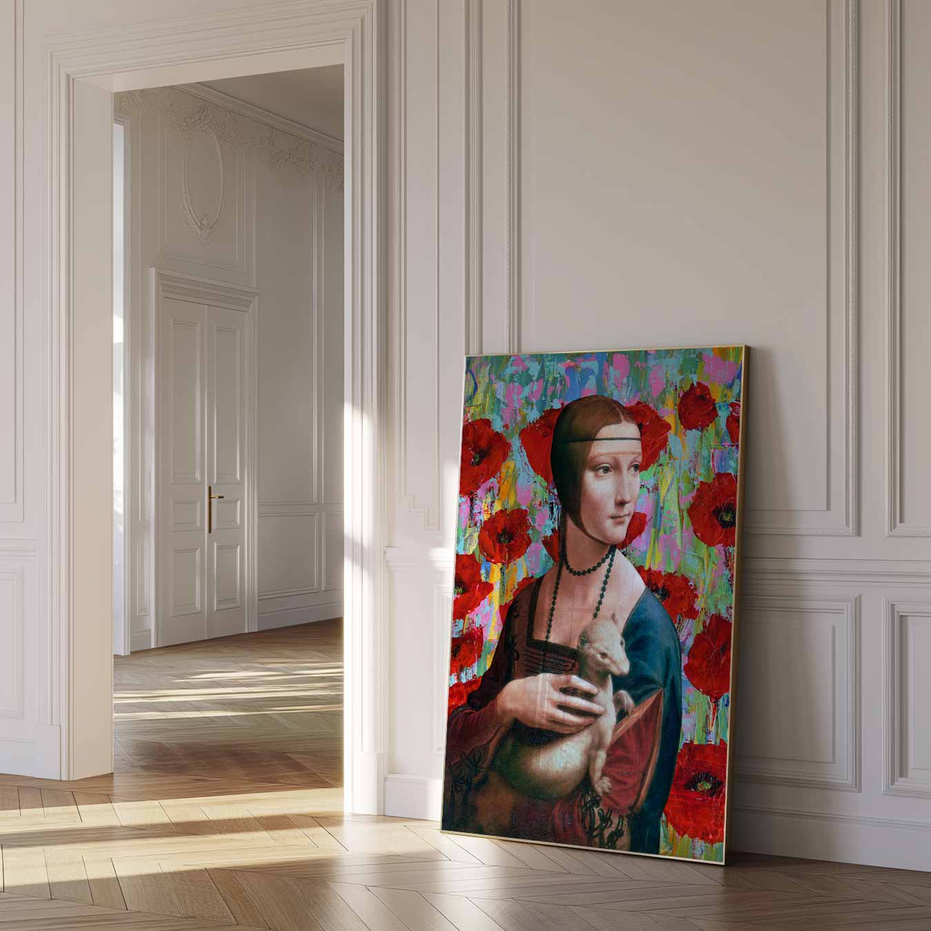 Vrolijke Renaissance Popart Poster