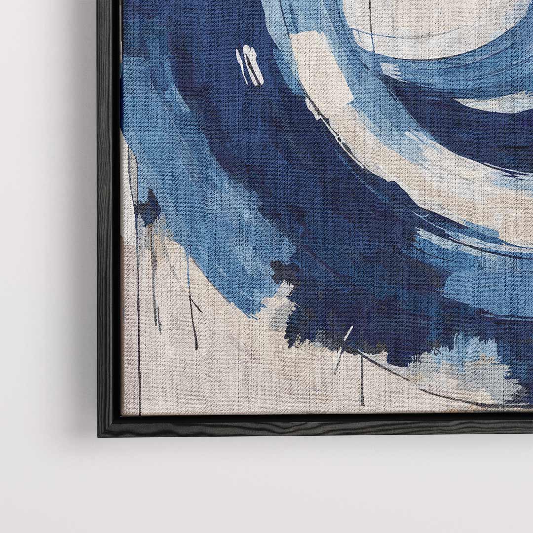 Blauwe Stroom Kunstwerk-canvas-dibond-plexiglas-wanddecoratie-WallArtistic