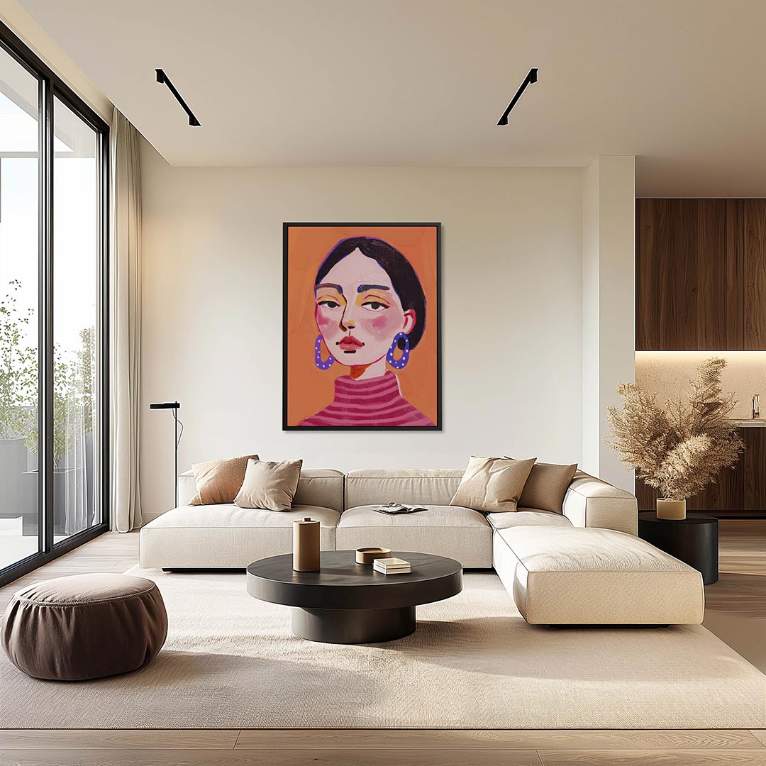 Vrouwelijk portret Kunstwerk