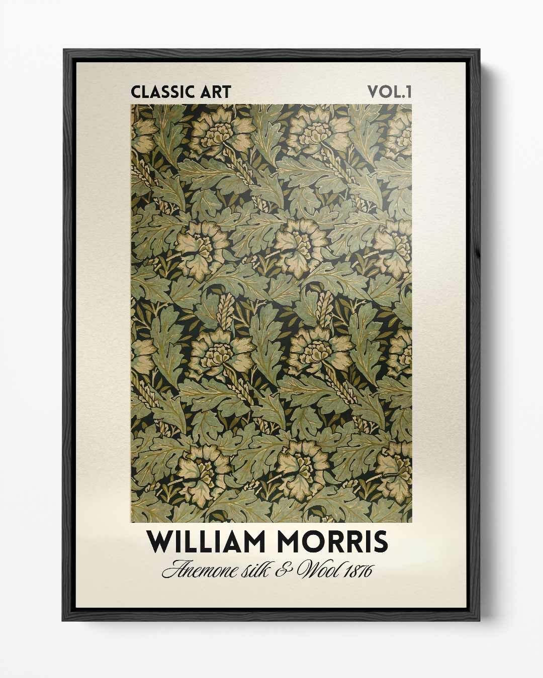 William Morris Anemone Patroon Kunstwerk-canvas-dibond-plexiglas-wanddecoratie-WallArtistic