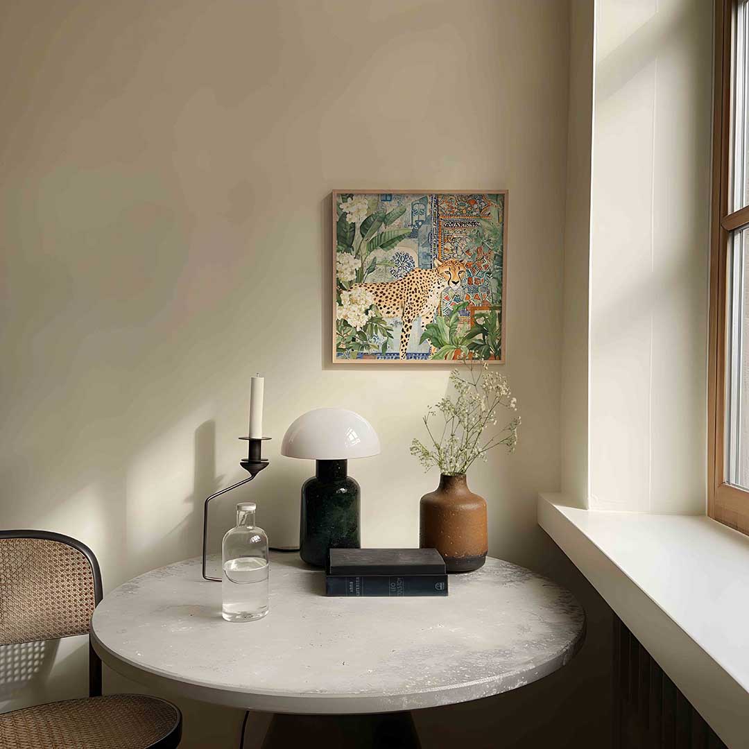Luipaard en planten Poster