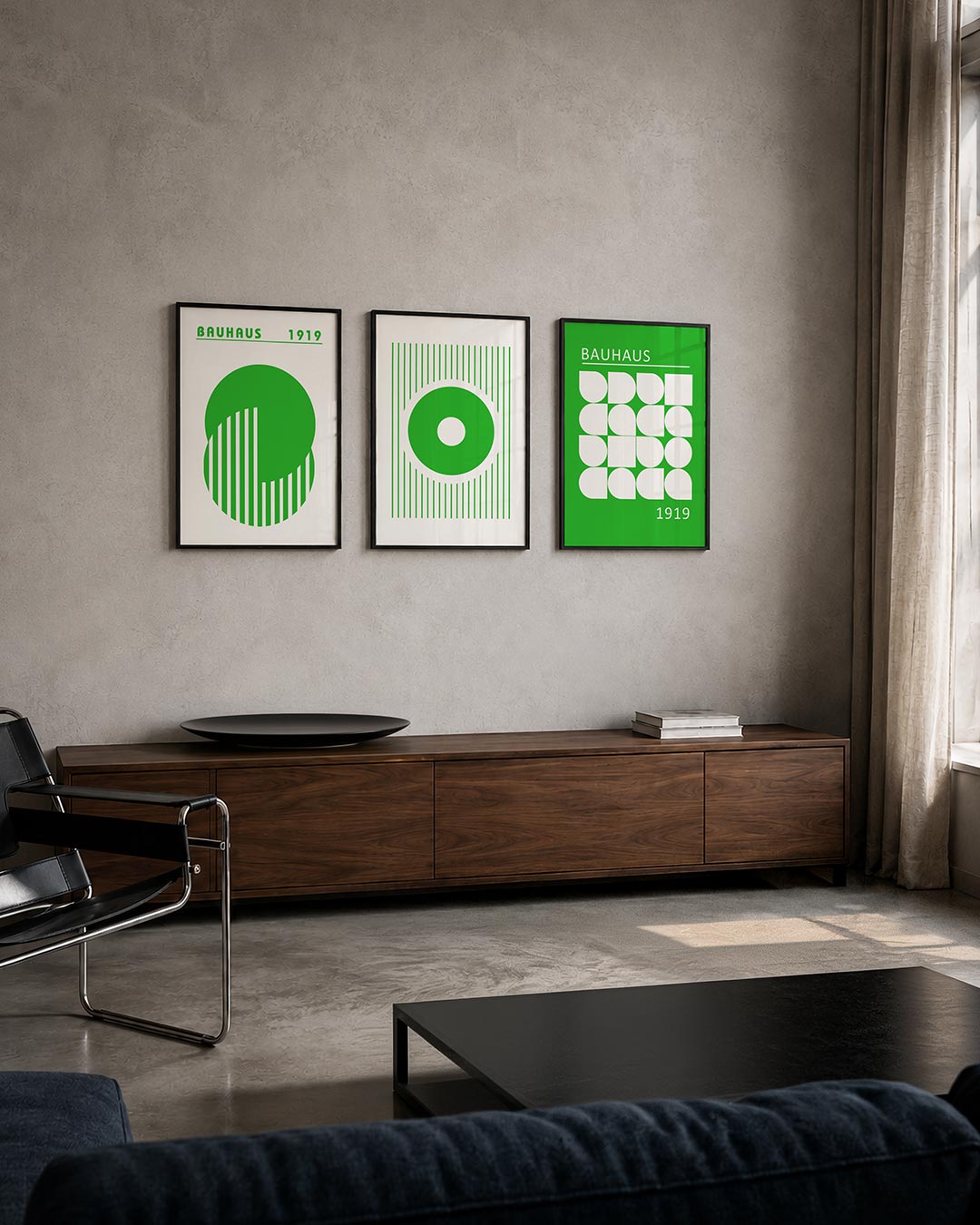 Groene cirkelpatronen Posterset