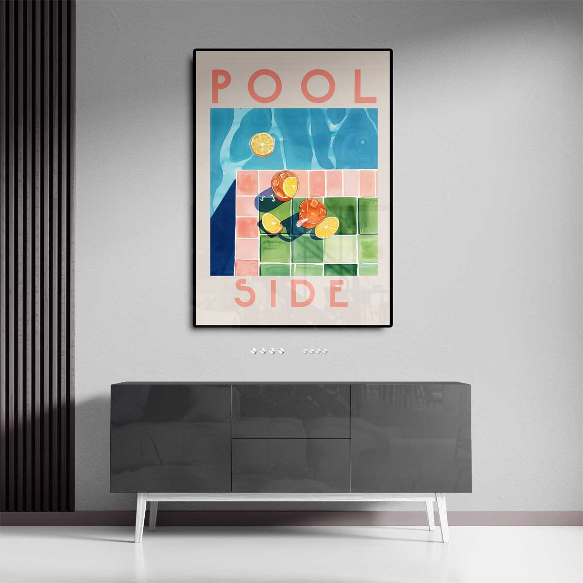 Poolside Dream Kunstwerk-canvas-dibond-plexiglas-wanddecoratie-WallArtistic