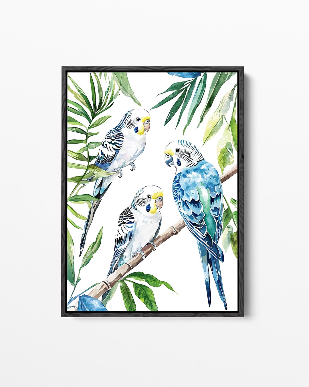 Vogels en bladeren Kunstwerk