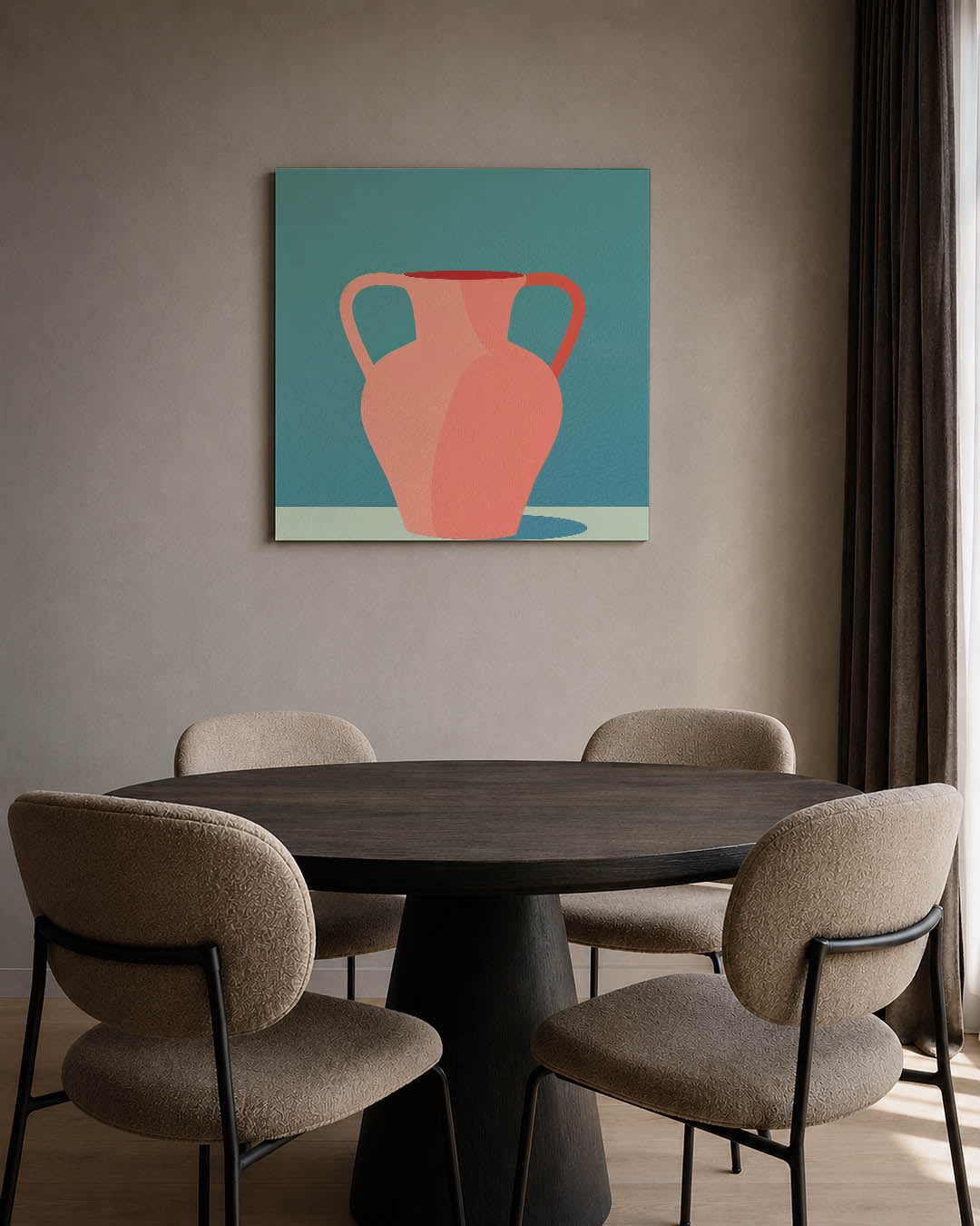 Vaas met handvatten Kunstwerk