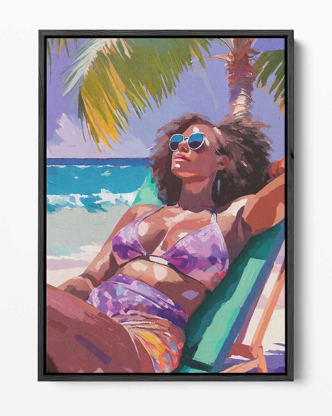 Zomerse Strandvibes Kunstwerk-canvas-dibond-plexiglas-wanddecoratie-WallArtistic