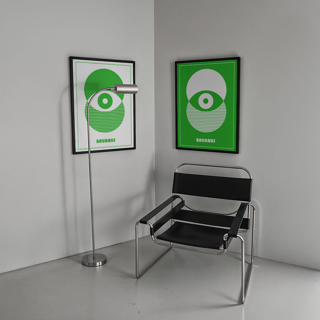 Groene cirkelcompositie Posterset