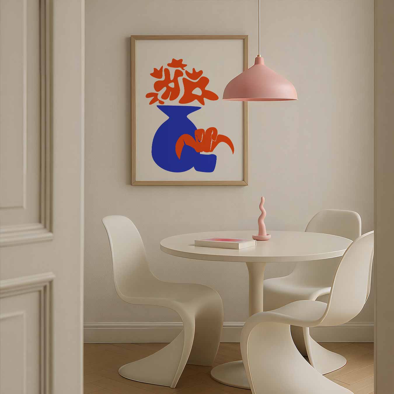 Kleurrijke Vaas Abstractie Poster